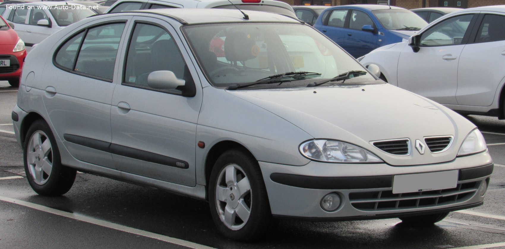 1999 Renault Megane I II, 1999) e (75 Hp) | specs, data, fuel consumption, Dimensions