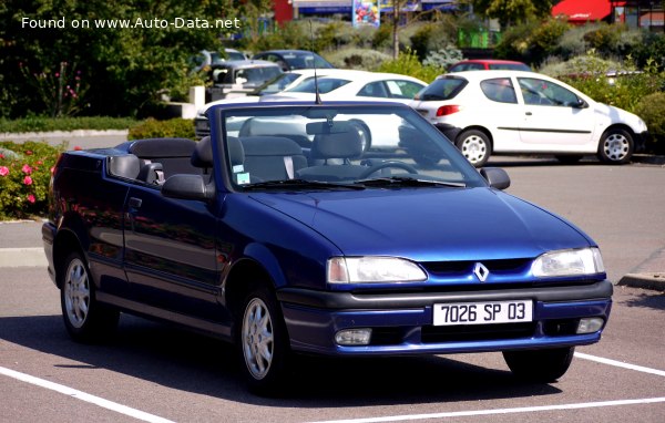 1992 Renault 19 Cabriolet (D53) (facelift 1992) - Фото 1