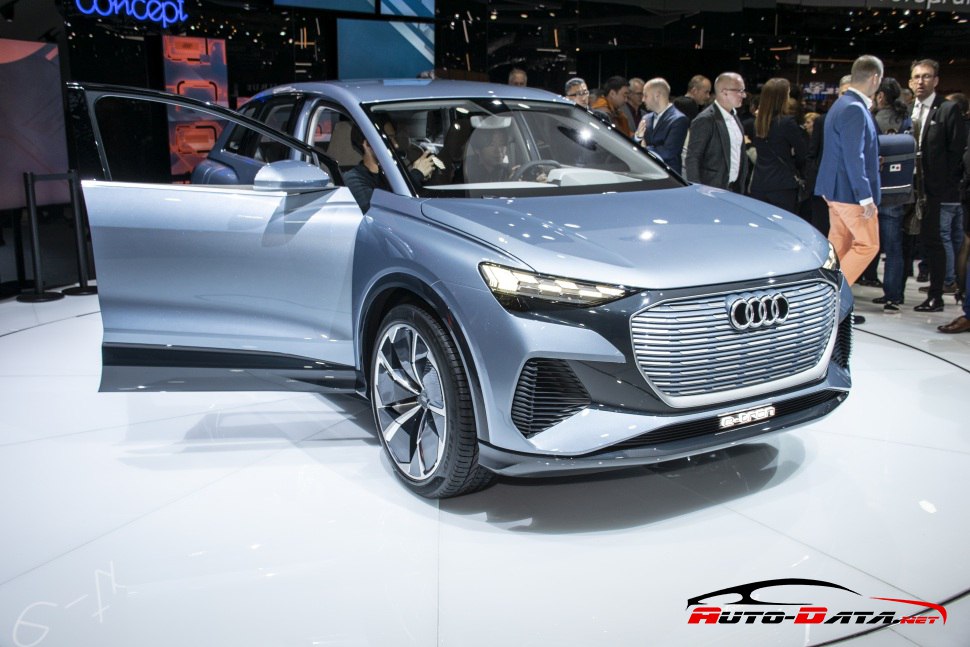 Audi Q4 e-tron concept предница и врата