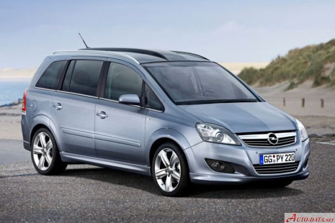 2008 Opel Zafira B (facelift 2008) 1.8 XER (140 Hp)  Technical specs,  data, fuel consumption, Dimensions