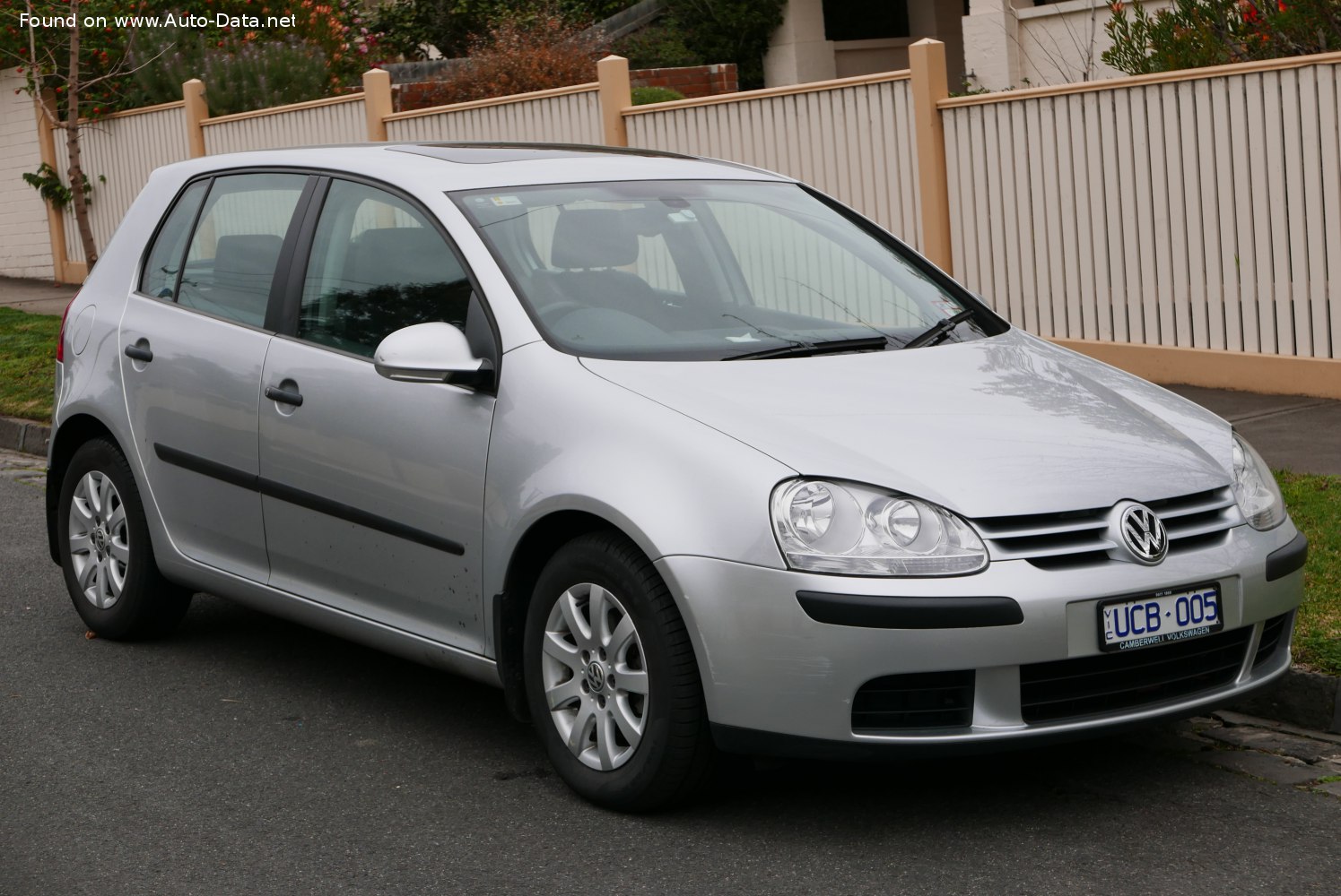 Store Tegne fuzzy 2005 Volkswagen Golf V 1.9 TDI (105 Hp) 4MOTION | Technical specs, data,  fuel consumption, Dimensions