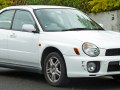 2001 Subaru Impreza II - Fiche technique, Consommation de carburant, Dimensions