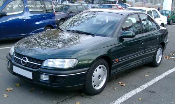 Технические характеристики Opel Omega (Опель Омега) 2.5 MT (170 л. с. ) годы выпуска 1994 - 2000