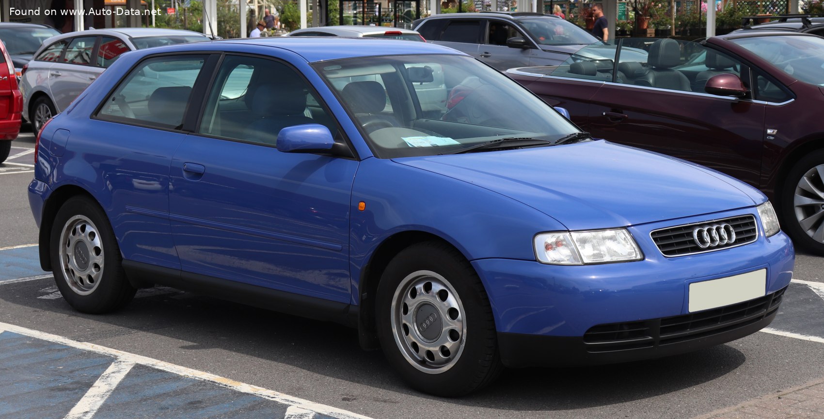 1998 Audi A3 (8L) 1.8 T (180 Hp) quattro  Technical specs, data, fuel  consumption, Dimensions