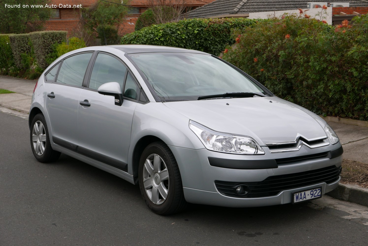 2004 Citroen C4 I Hatchback (Phase I, 2004) 1.4I 16V (88 Hp) | Technical Specs, Data, Fuel Consumption, Dimensions