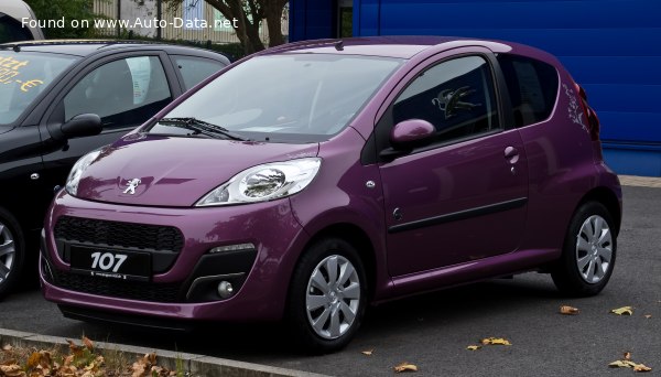 2012 Peugeot 107 (Phase III, 2012) 3-door - εικόνα 1