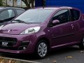 Peugeot 107 - Dane techniczne, Zużycie paliwa, Wymiary