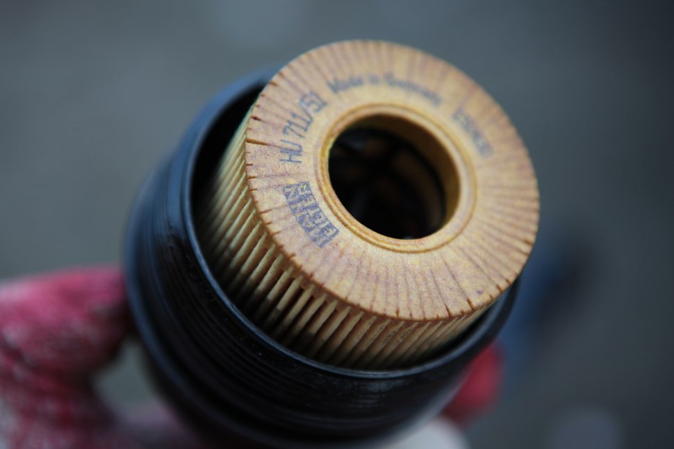 A close up of a car air filter