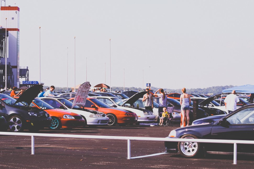 A parking lot with different second-hand cars waiting for their new owner.