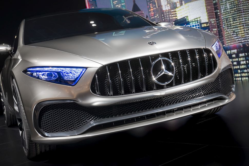 Mercedes A Sedan concept presented at 2017 Auto Shanghai